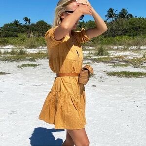 Emerson Fry Mustard Mini Dress
